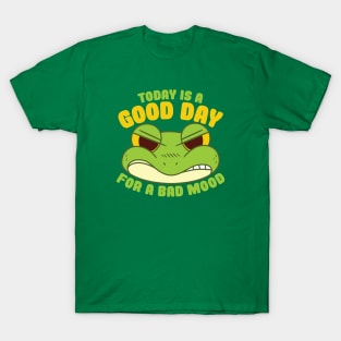 Good Day Bad Mood Angry Frog T-Shirt